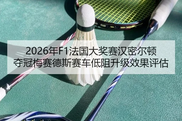 2026年F1法国大奖赛汉密尔顿夺冠梅赛德斯赛车低阻升级效果评估